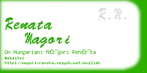 renata magori business card